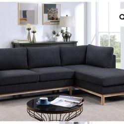 2PC Designer Sectional Black Or White