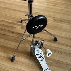 RTOM PBD Bass Drum Mount, Yamaha 1/2 Cymbal Stand And Moongel Practice Pad
