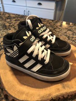 Boys adidas high tops!