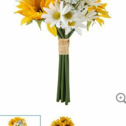Sunflower And Daisy Mixed Bouquet