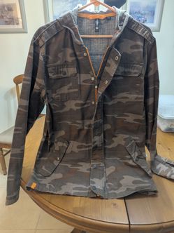 Camo Utility Jacket with hood