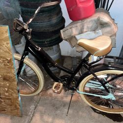 Two Bicycle Low Rider Bike Beach Cruisers Red Black Blue Tan Brown Light Blue