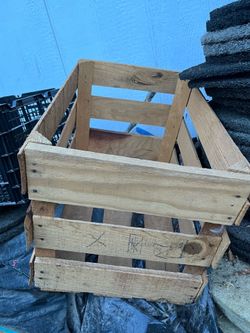 Wooden Vintage Milk Crate Storage Container Box Vinyl Records LP