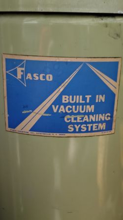 Fasco Built-in Vacuum Cleaning System