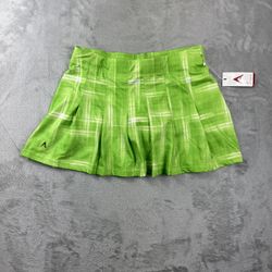 Antigua Desert Dry Pleated Sort Extra Lite Lime Green Athletic Skort sz S NWT