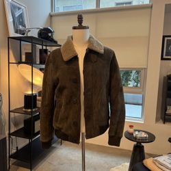 Suede Shearling Jacket