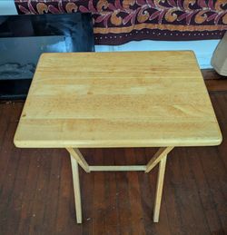 Small Wooden Folding Side Table