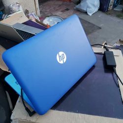 Blue HP Laptop touchscreen computer 4GB 500GB 0 ISSUES with charger $180! Firm or trade for Pokémon cards or one piece or any graded cards