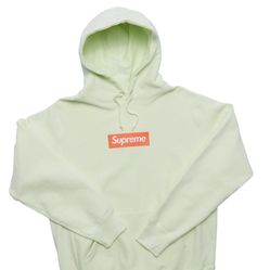 Supreme Pale Lime Box Logo 