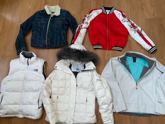 LOT of Designer Women’s Jean Silk Snow Thermal Jackets Women’s Size M