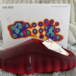 Nike Mind 001 Slides Team Red Size 10 Brand New