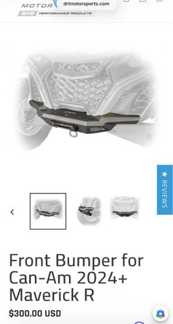 DRT Bumper Can am maverick r