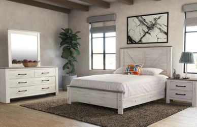 Queen adorna 2-tone bed room set