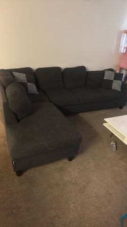 Dark grey couch