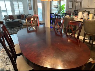 Temple furniture solid wood Dining table set w/ Buffet