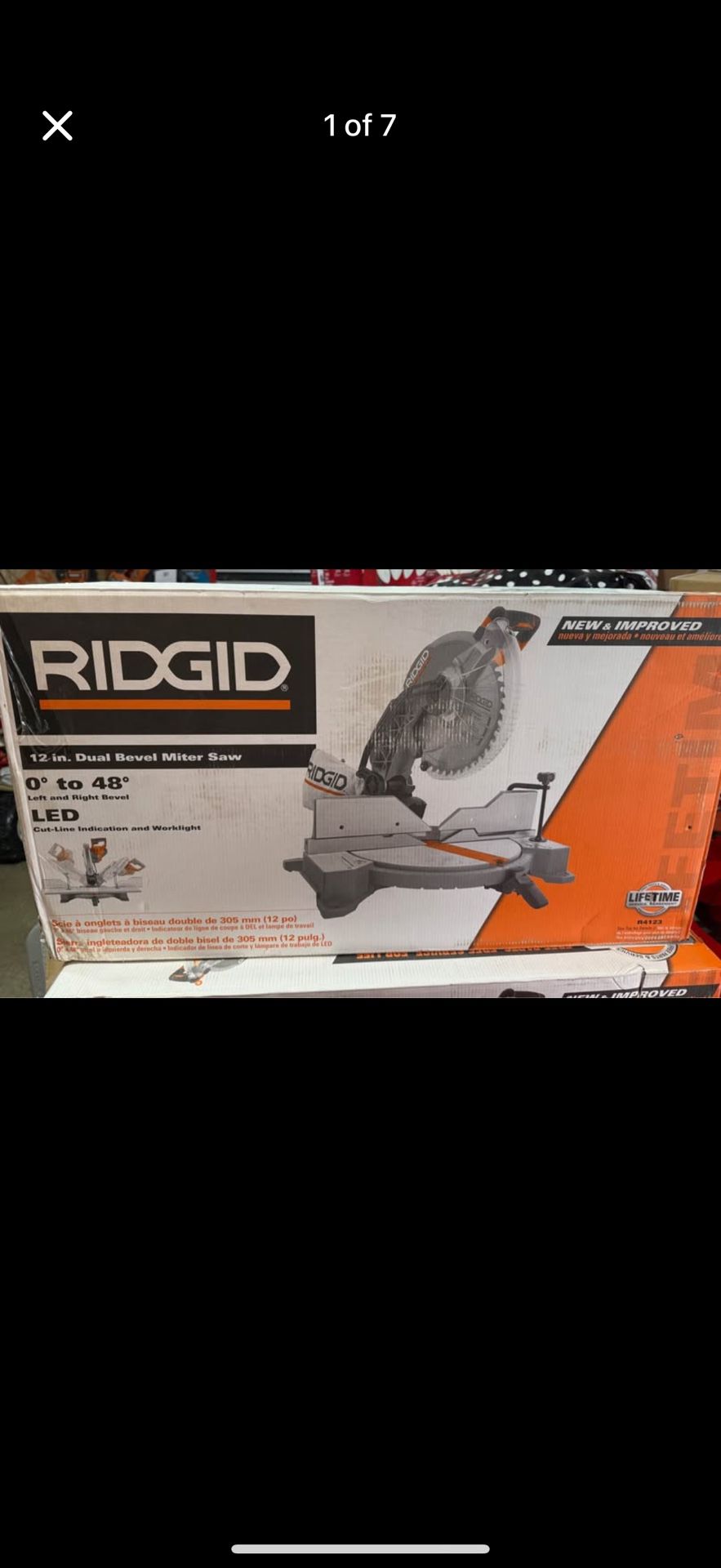 RIDGID 15 Amp Corded 12 in. Dual Bevel Miter Saw with LED Cutline Indicator