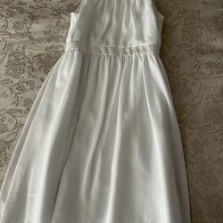 DAVID’S BRIDAL GIRLS SIZE 10 WHITE FIRST COMMUNION DRESS / BRIDESMAID / FLOWER GIRL / PAGEANT - BEAUTIFUL CONDITION!