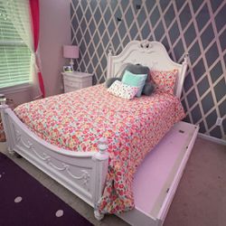 Disney Princess Fairytale White 7 Pc Full Poster Bedroom