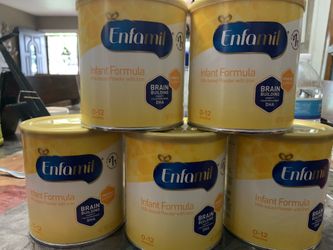 5 Cans Of Enfamil Yellow