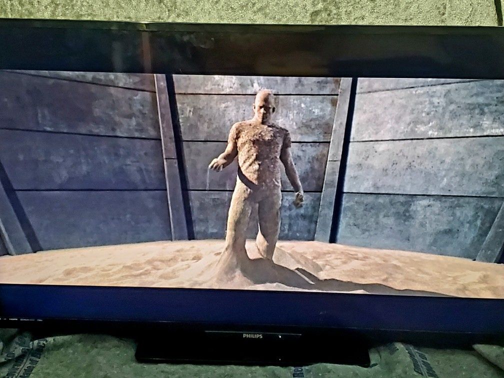 35$ 55" Magnovox Flat Screen Tv 2017 No Smart No Remote
