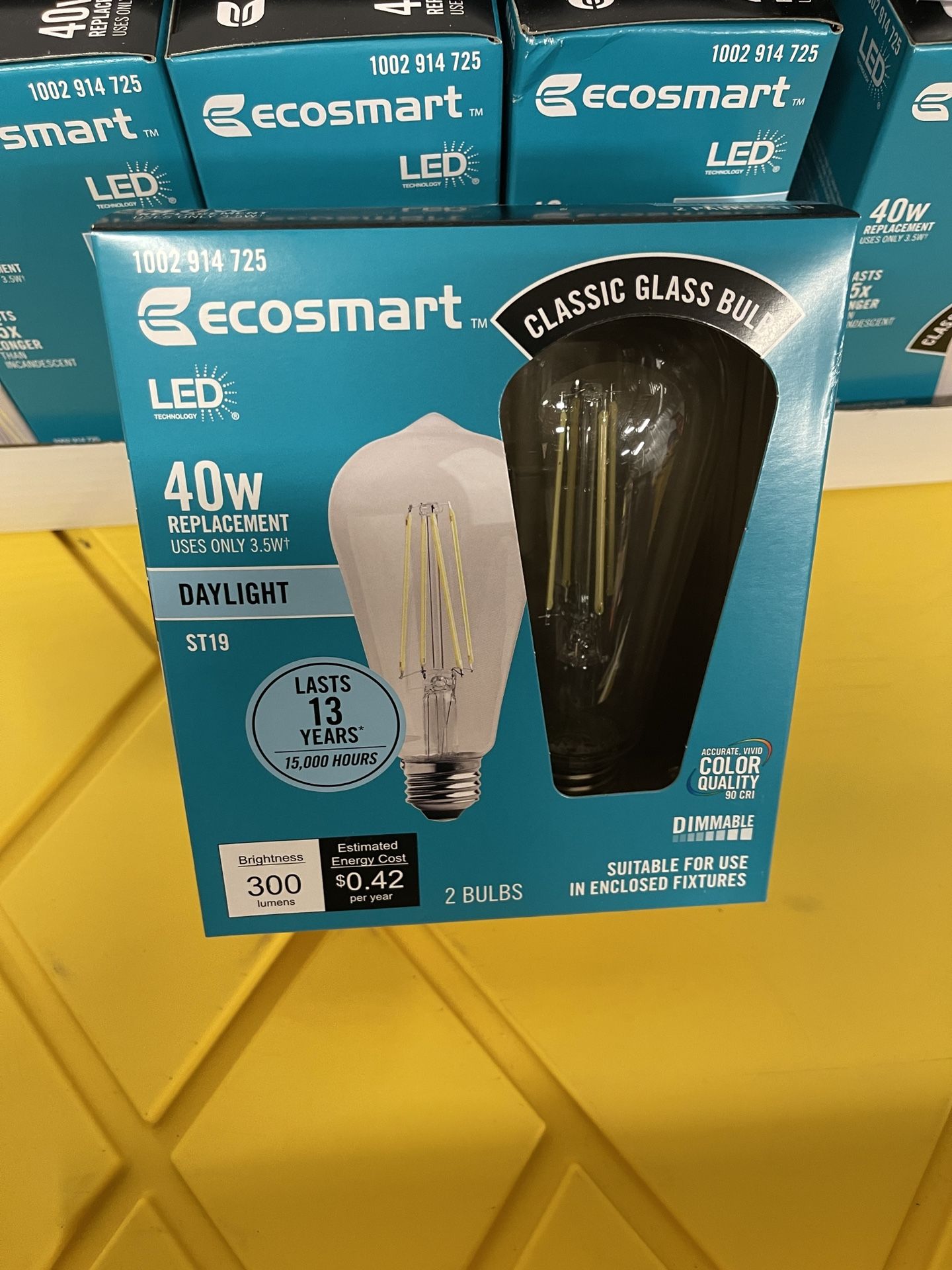 LED ST19 Light Bulb  Daylight  Dimmable 