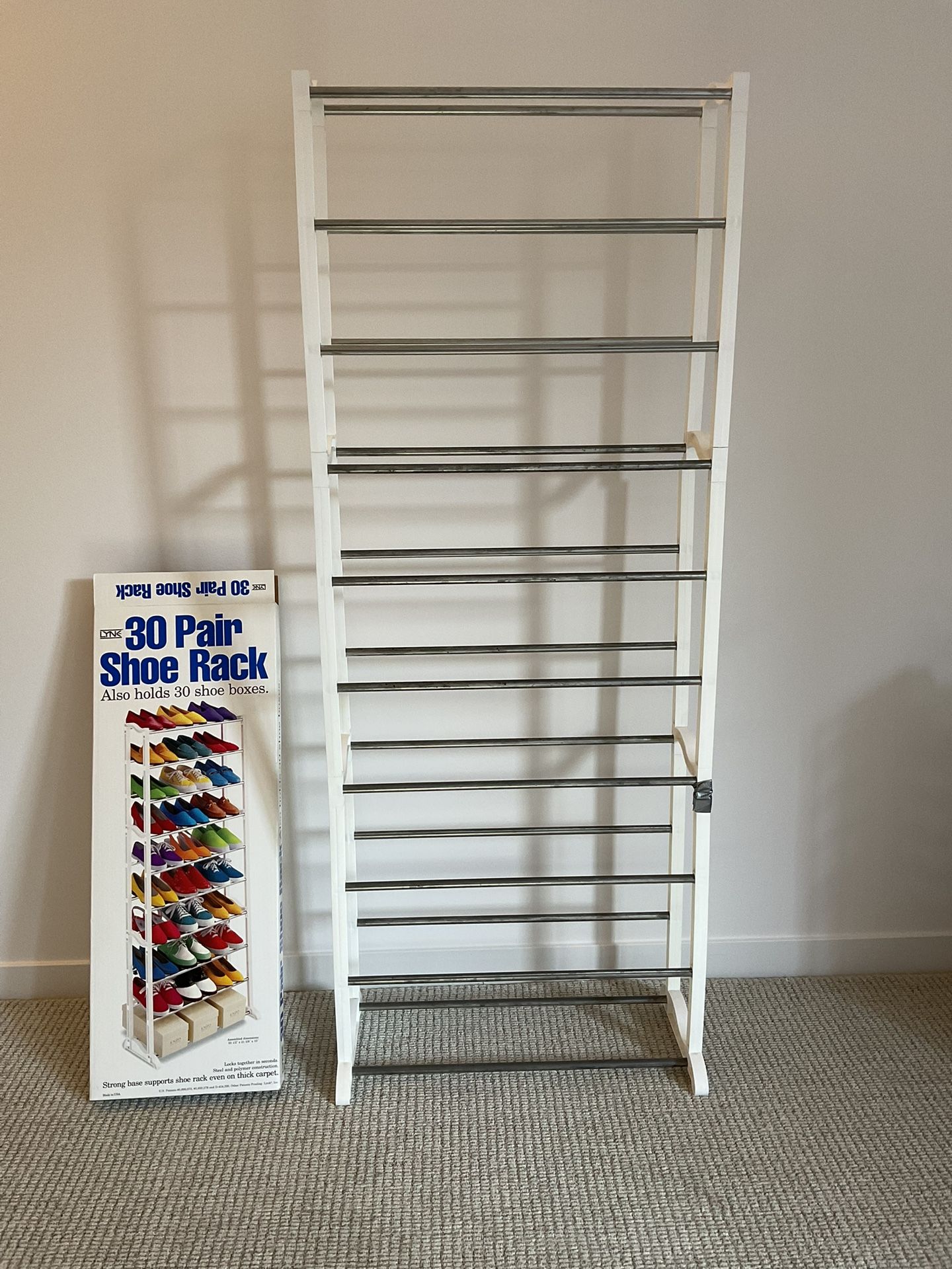 Modular Plastic & Metal Shoe Rack