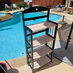 50h 22w 13d 4 Tier Wood Folding Plant Stand Flower Pot Stand