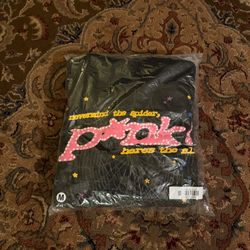 Sp5der P*nk Hoodie 'Black' - Size Medium - Brand New