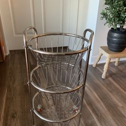 commerciala 304 Stainless Steel Kitchen Cart Utility Storage Shelf Cart