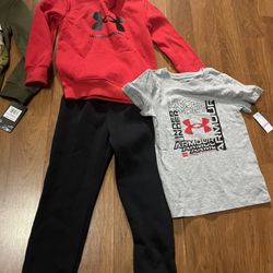 Size 6 Boys Under Armor  Outfit