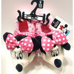 Disney 3D 'Minnie Mouse' Indoor Slippers - Toddler Size 9 - 10 *NWT*