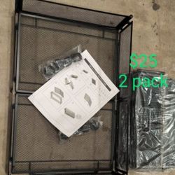 Underbed Storage With Wheels / metal / No Covers/ 2 Packs In One Box/  See Description 👍👍