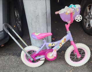 12" Huffy Princess Bike with Training Push Bar