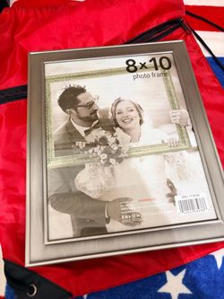 Brand new photo frame 8 x 10 brushed silver