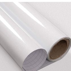 25 Rolls Of Self Adhesive White Wallpaper-new never opened 