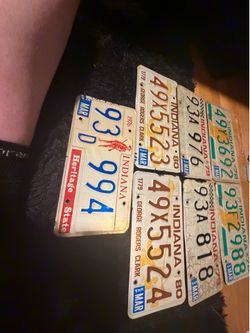 Vintage antique 1(contact info removed) license plates