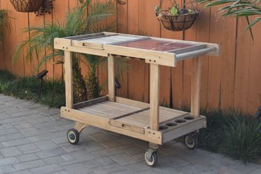 Teak Bar Cart