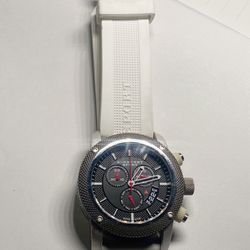 Burberry Men's BU7707 Endurance White Rubber Strap Watch