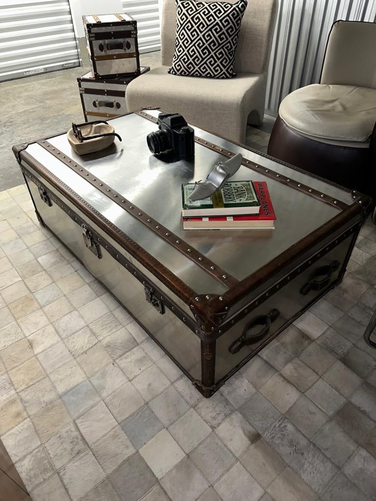 Restoration Hardware Aviator Coffee Table 50”