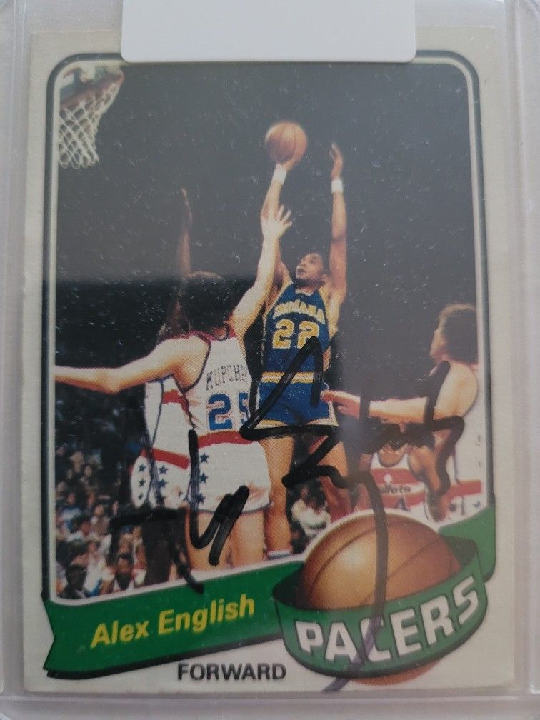 79 Topps Alex English RC AUTO!