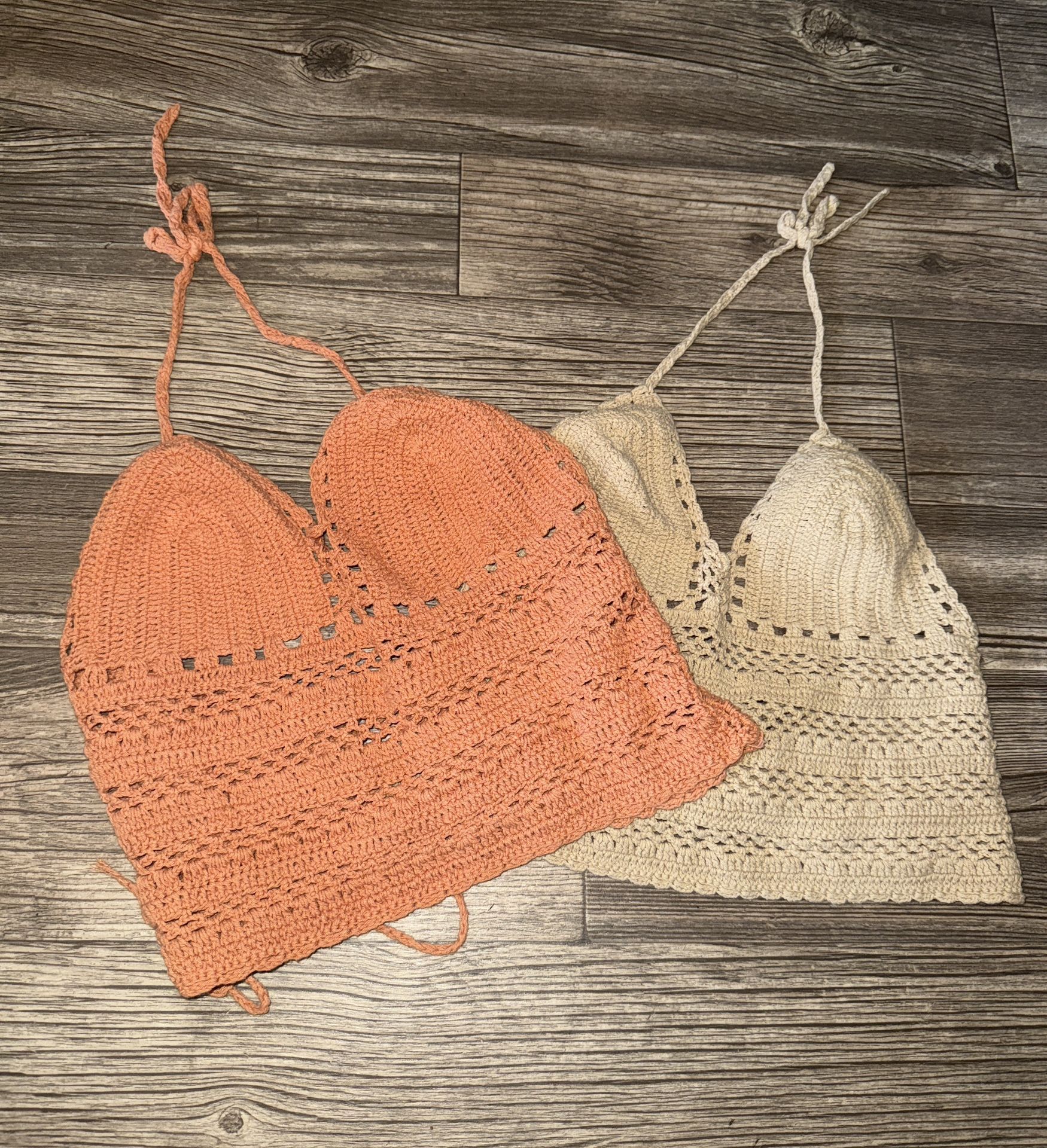 Crocheted Halter Tops
