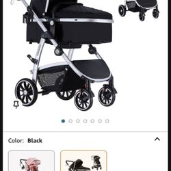Baby Stroller With Reversible Seat/Bassinet