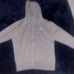 Nike Zipup Hoodie Grey Size M