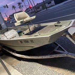 17’ Bass Tracker 60 Hp Outboard