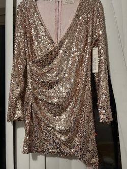 Rose Gold  Short Dress