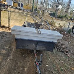Trailer metal with concrete tools $800  obo