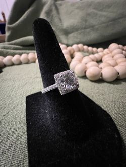 Halo Engagement Ring 