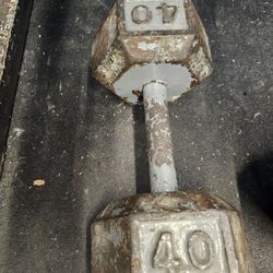40 Lb Dumbbell- 1
