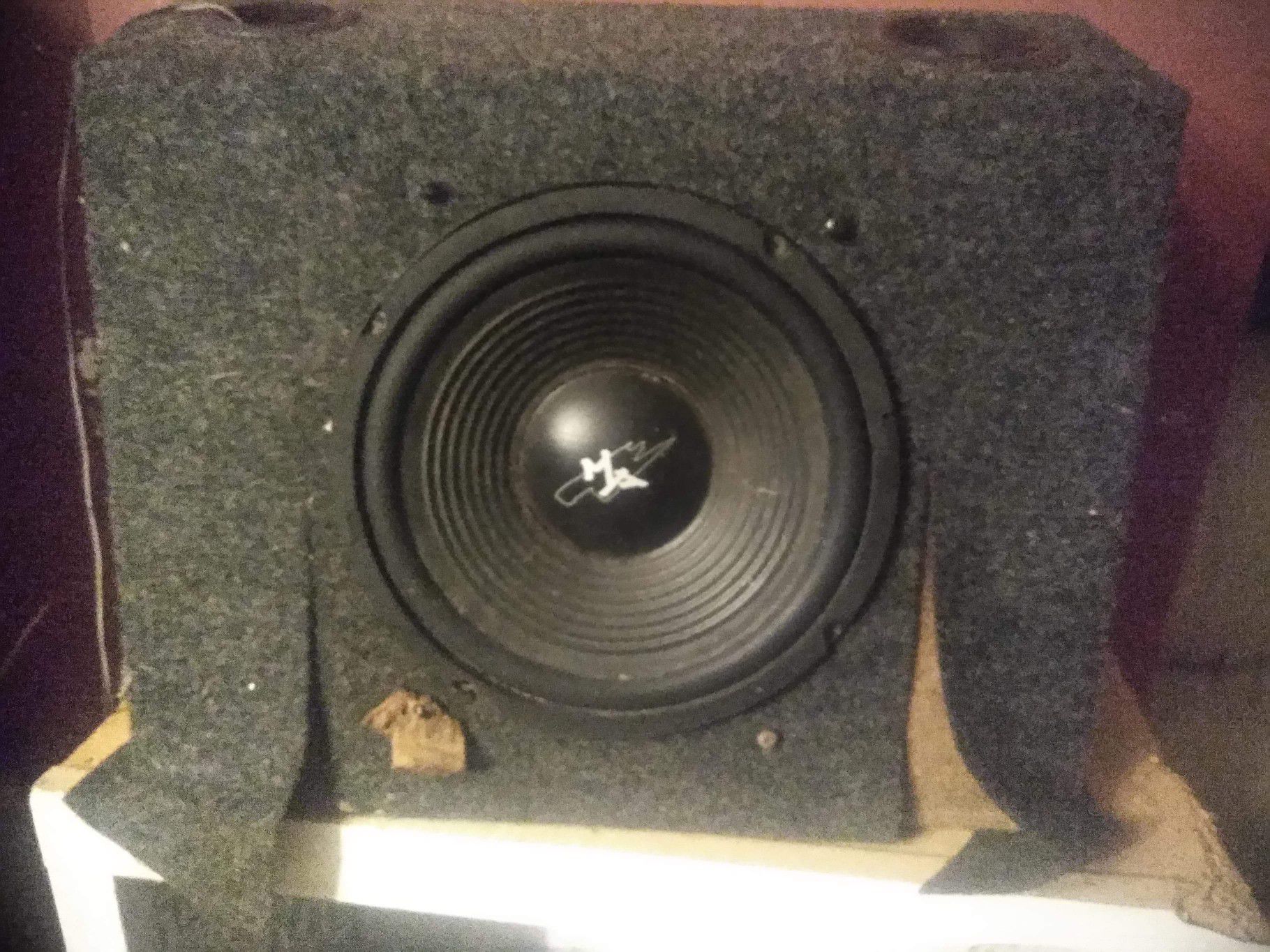 10in MTX 500 watt RMS subwoofer in under the seat box excellent condition works great Asking $25 or best offer