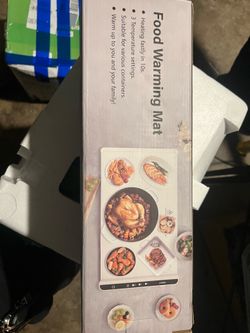Electric Food Warming Mat – Black or White Available